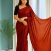 Ready To Wear Nylon Saree (Red)