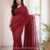 Ready To Wear Nylon Saree (Red)